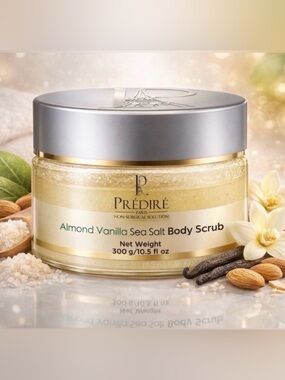 Predire Almond Vanilla Sea Salt Body Scrub - Retail $120